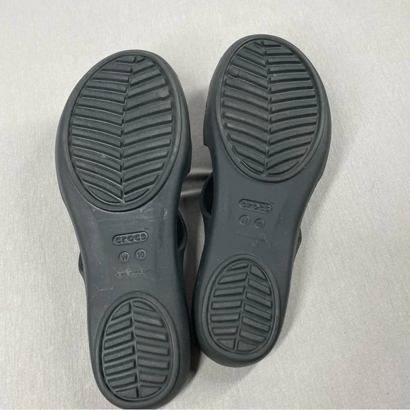 Crocs Kelli Black Slip on Sandals - Picture 3 of 6